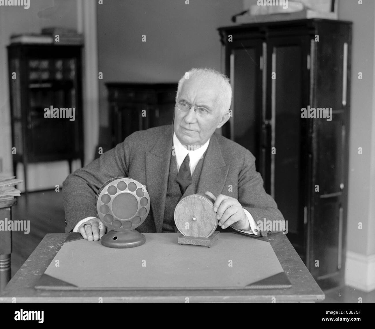 Emile Berliner, Emil Berliner, German-born American inventor. Stock Photo