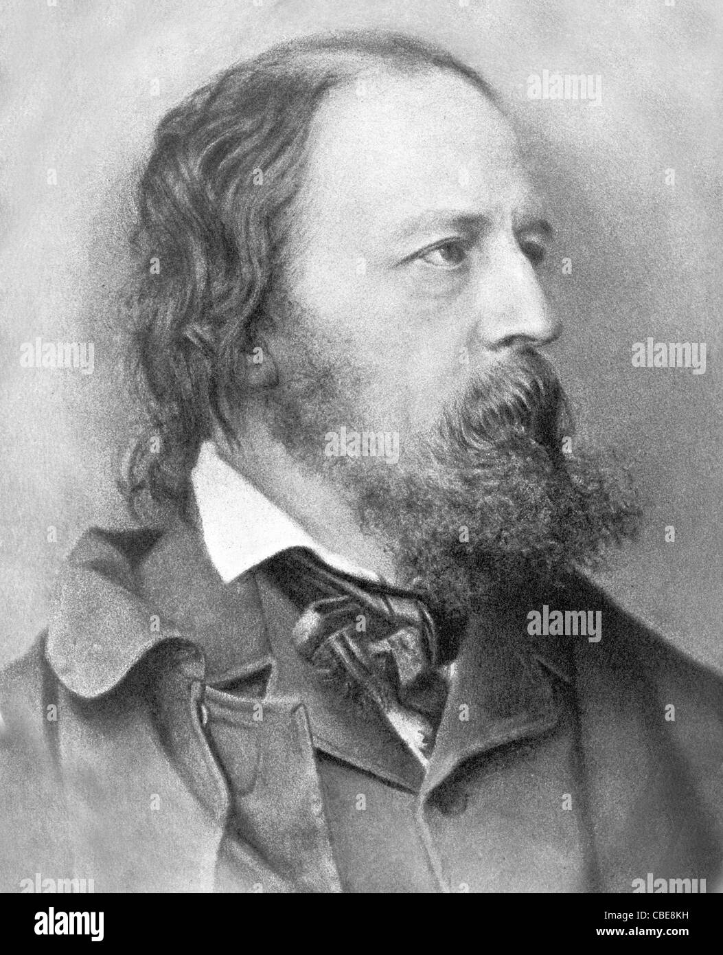 Alfred Lord Tennyson Stock Photo