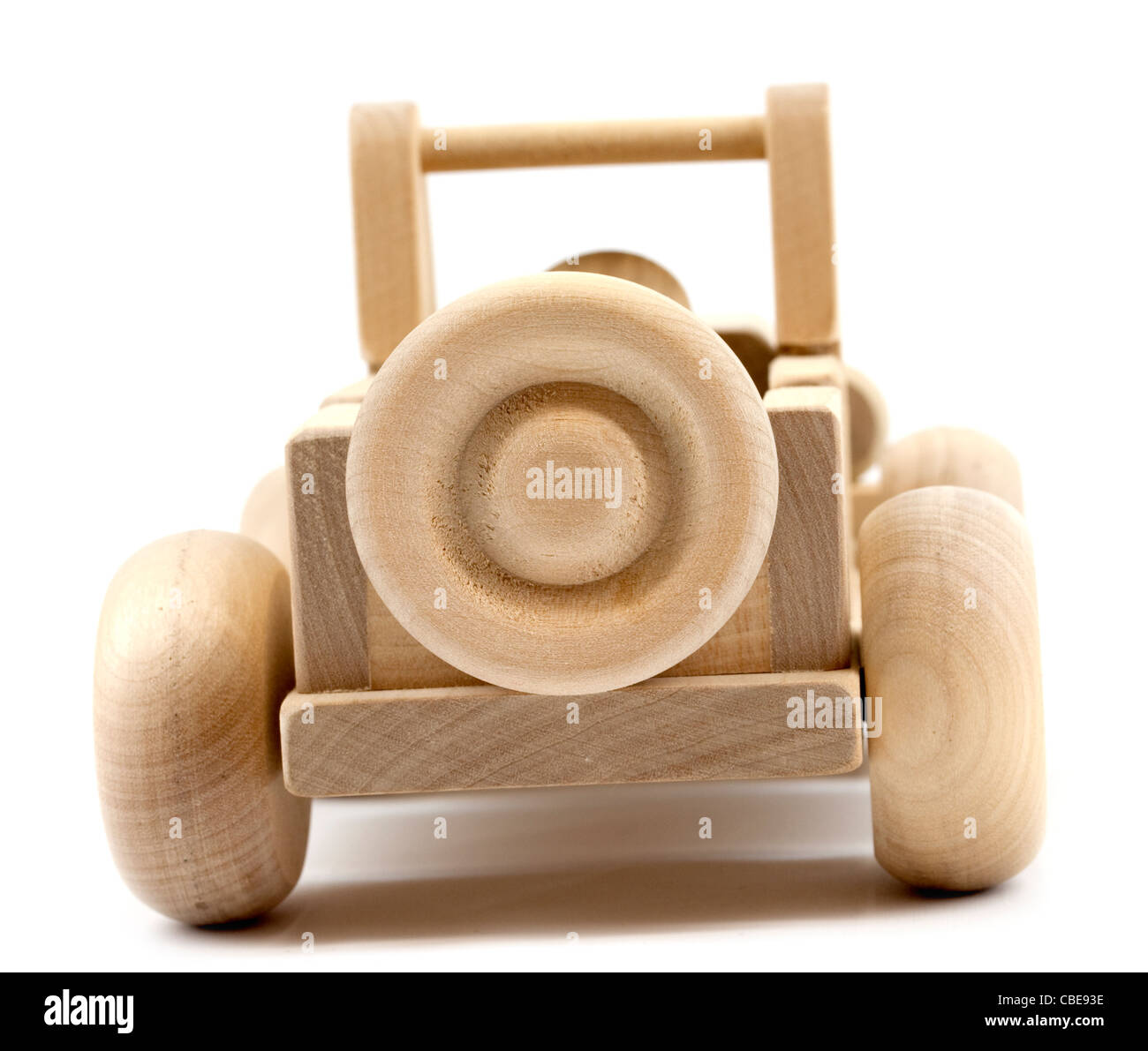 Retro toy car isolated on white background Stock Photo - Alamy