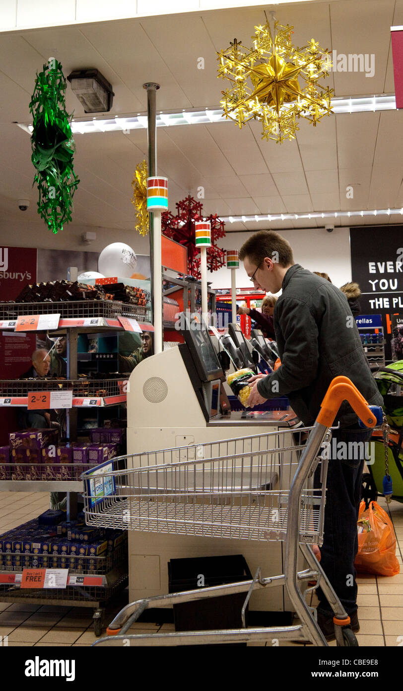 Christmas supermarket checkout hi-res 