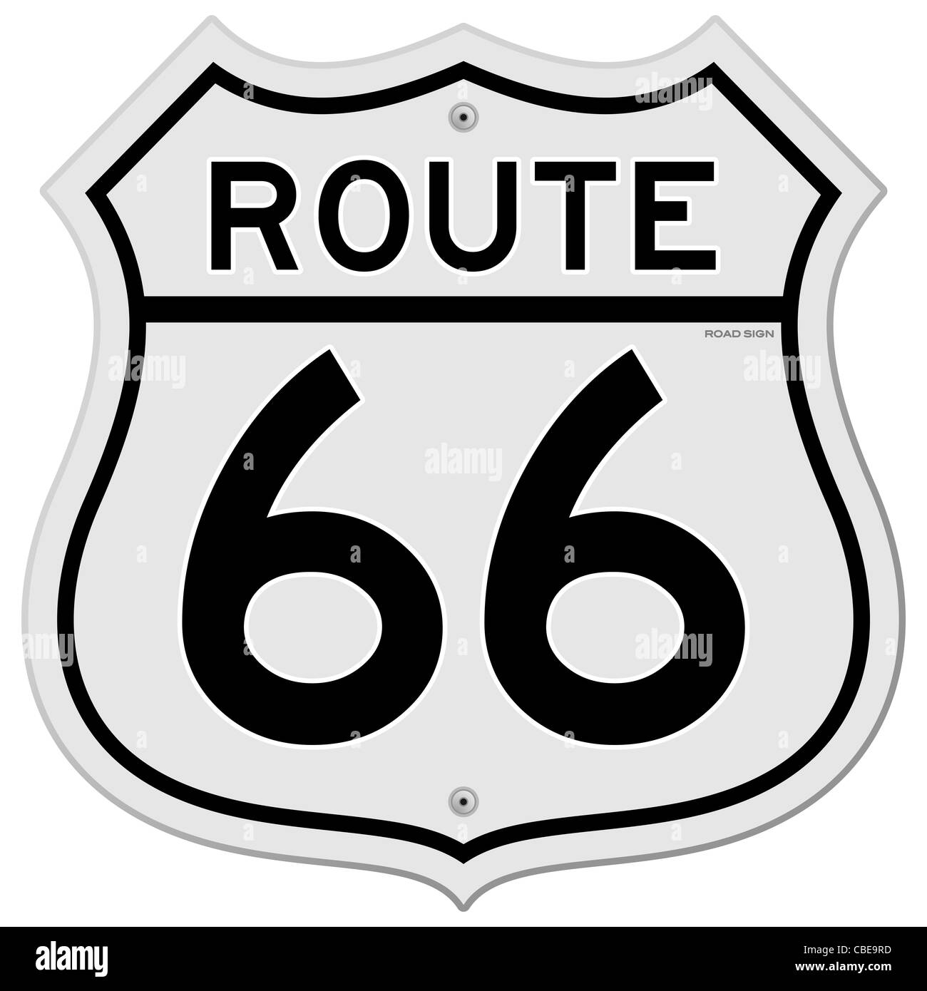 Route 66 Sign Stock Photo
