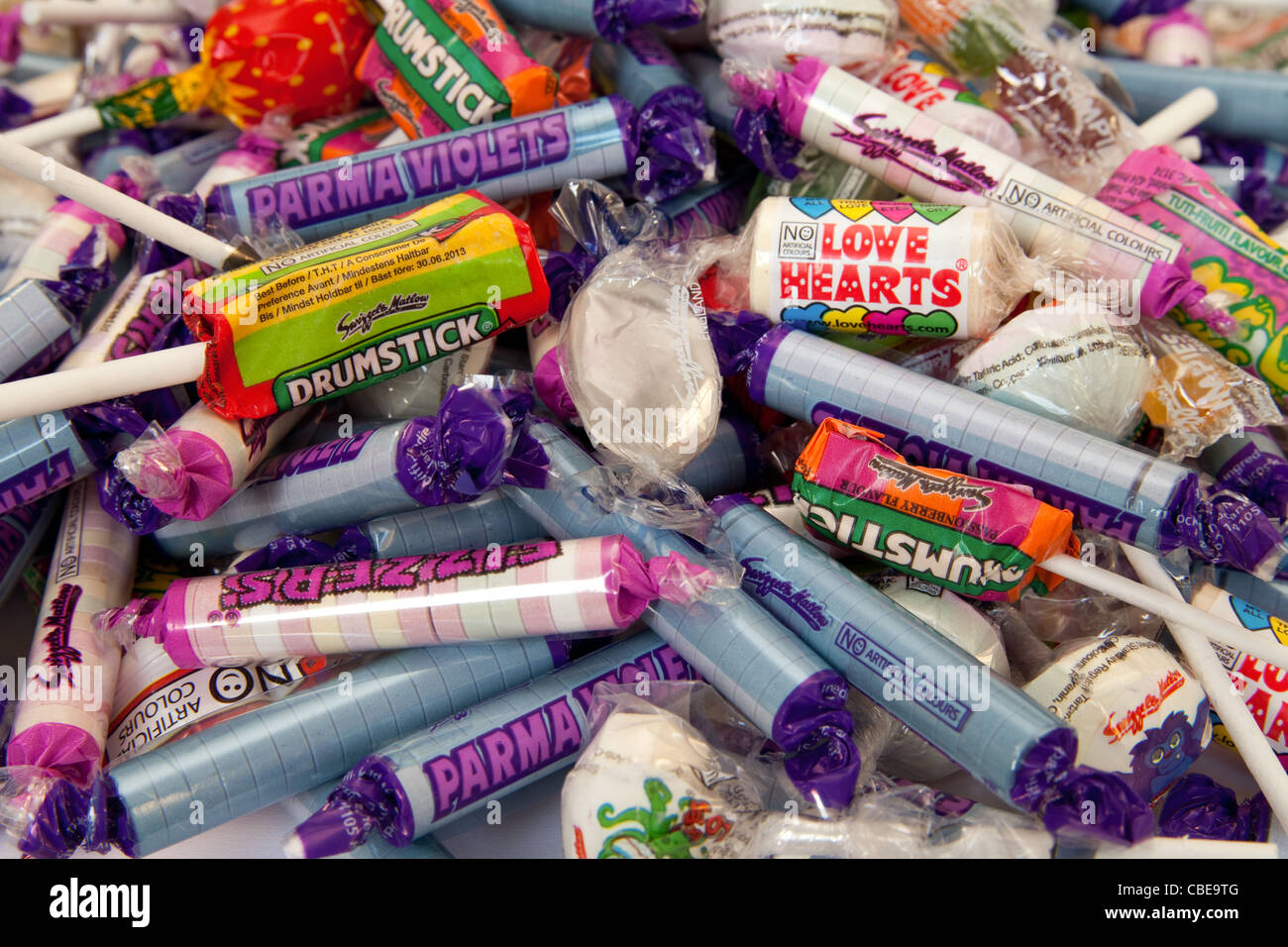 Pile of sweets hi-res stock photography and images - Alamy