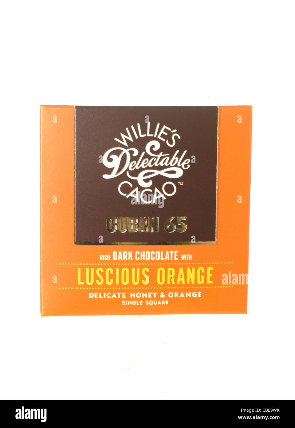 Orange Chocolate Bar Stock Photo