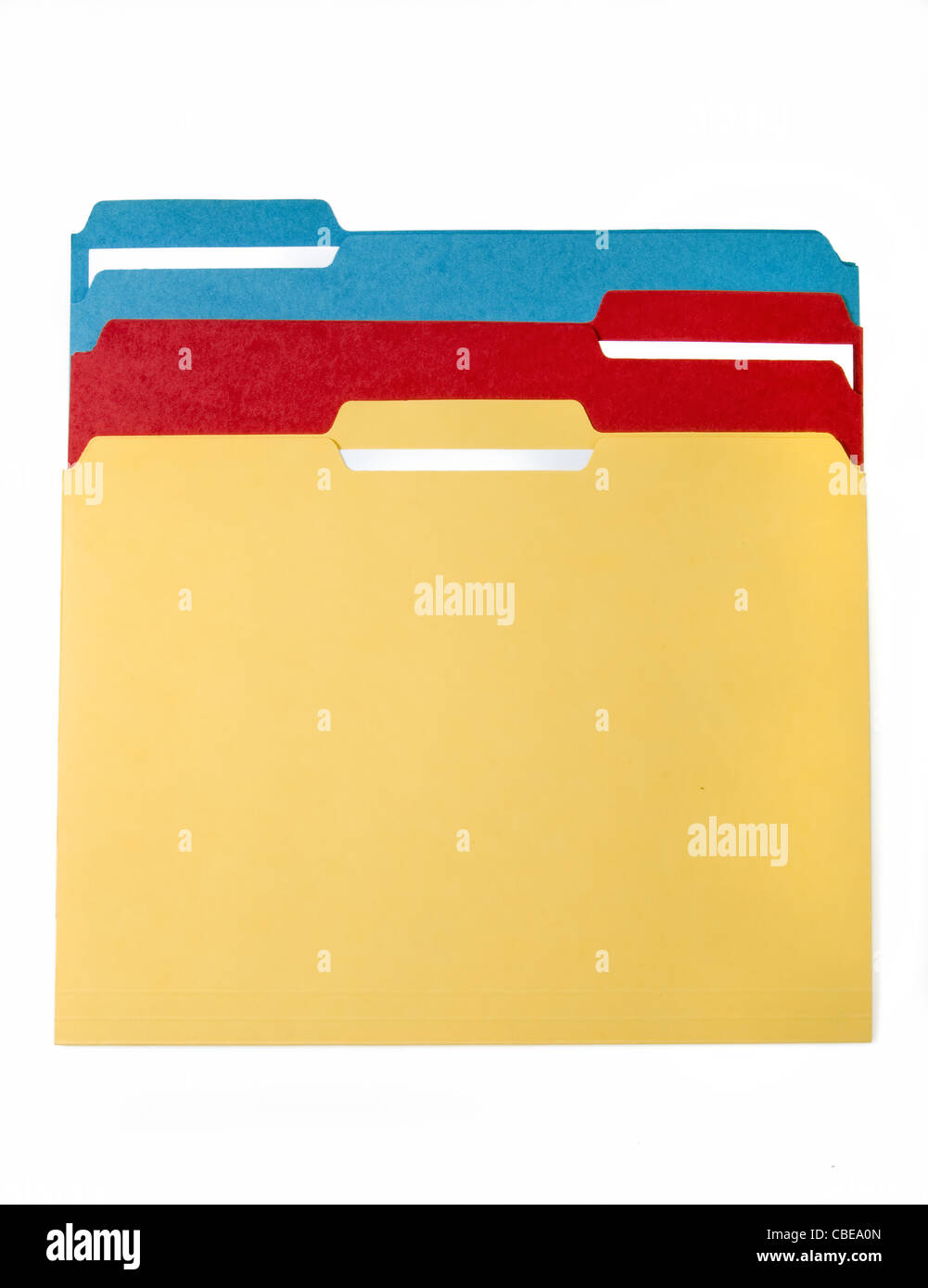 Rainbow File Folders Stock Photo