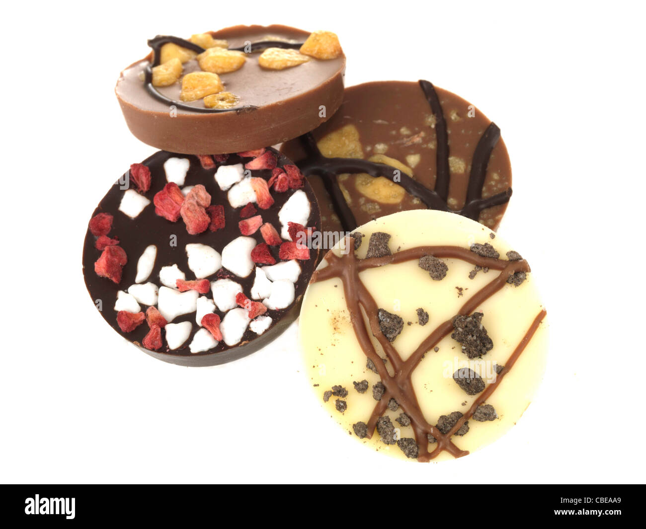 Chocolate Discs Stock Photo