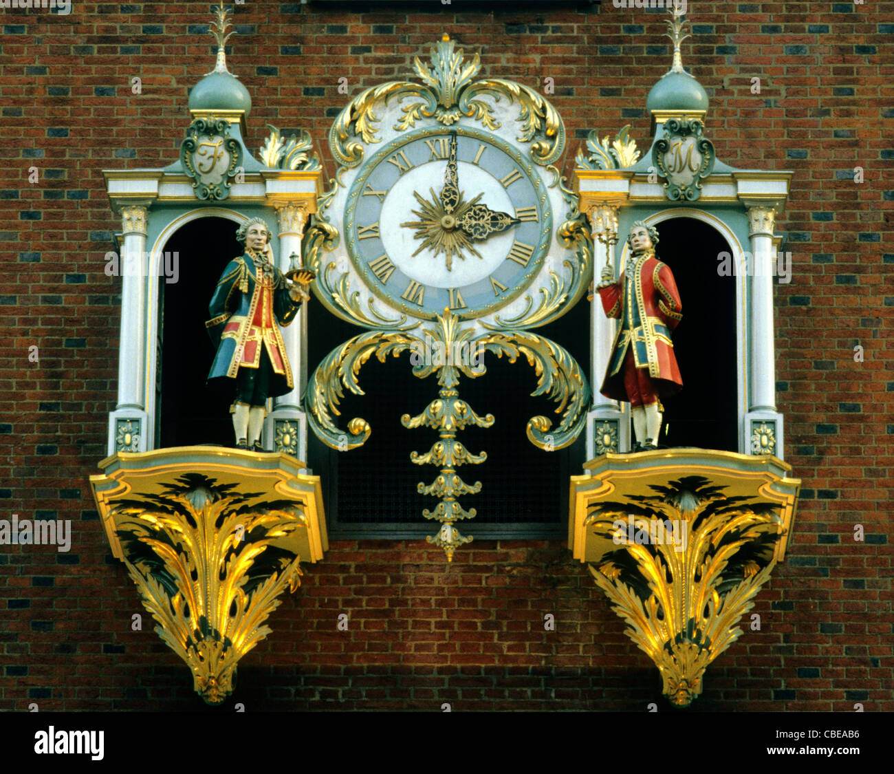 Fortnum and Mason Clock, London England UK English street clocks shop