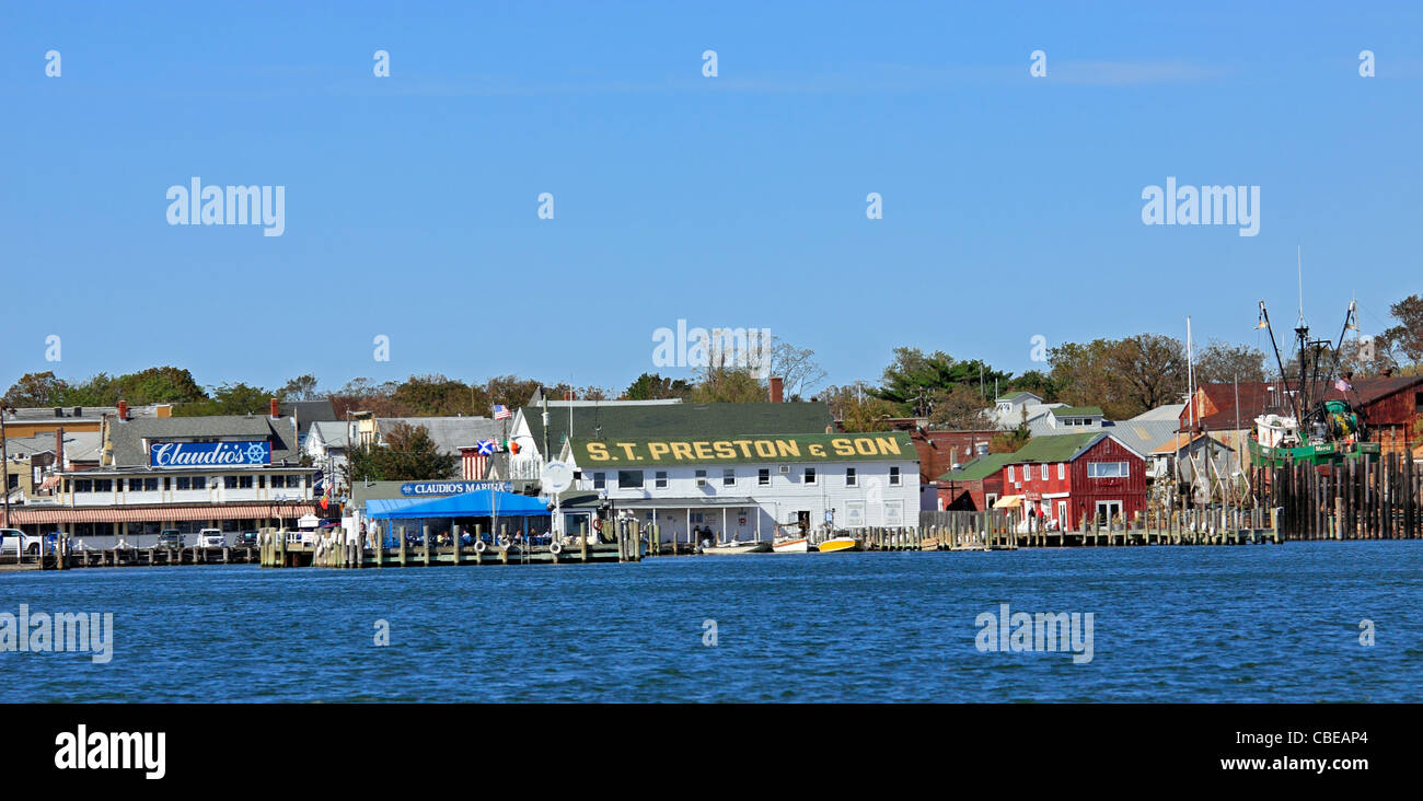Greenport Harbor Long Island NY Stock Photo