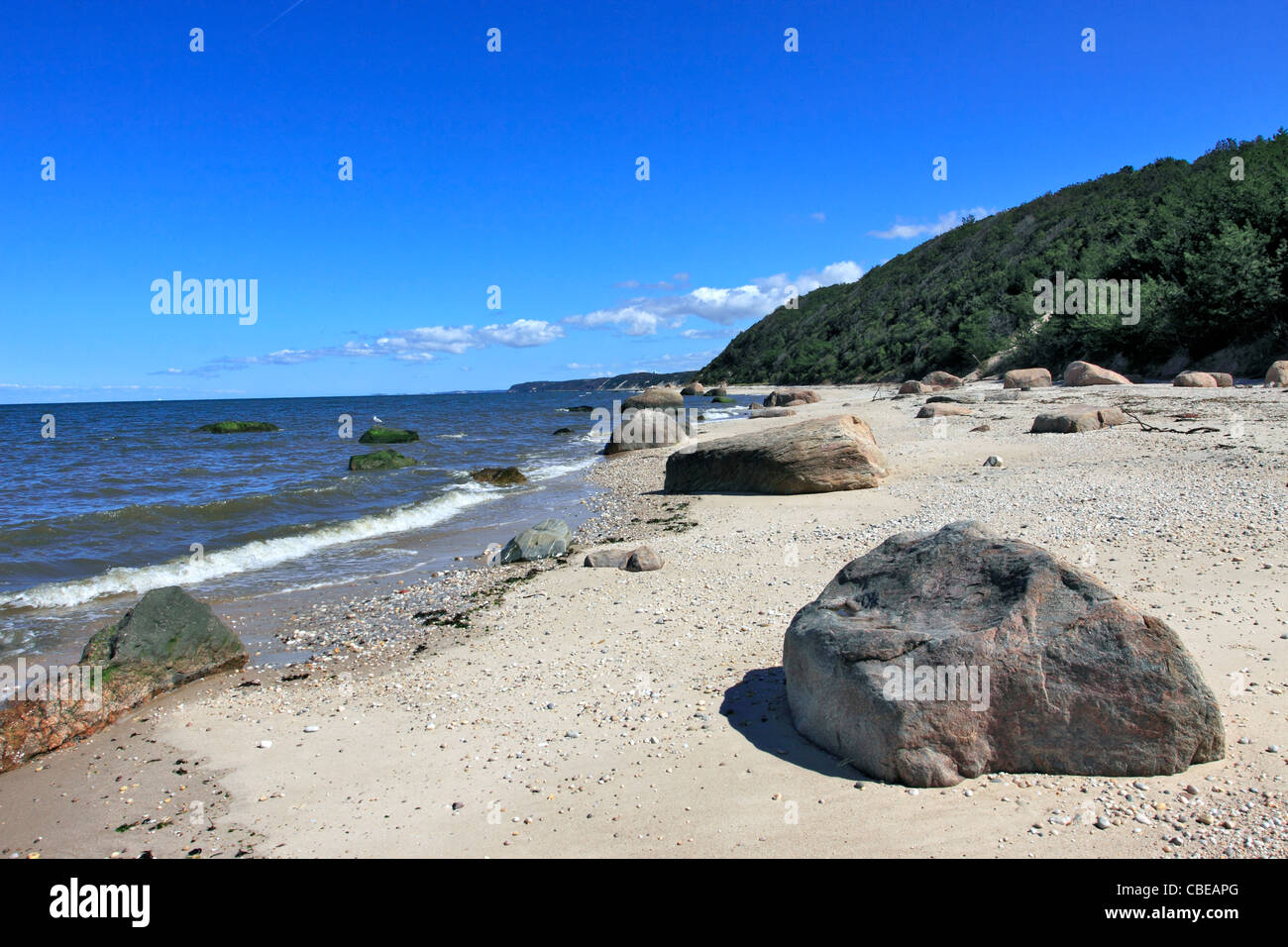 Wildwood State Park on Long Island Sound Wading River NY Stock Photo