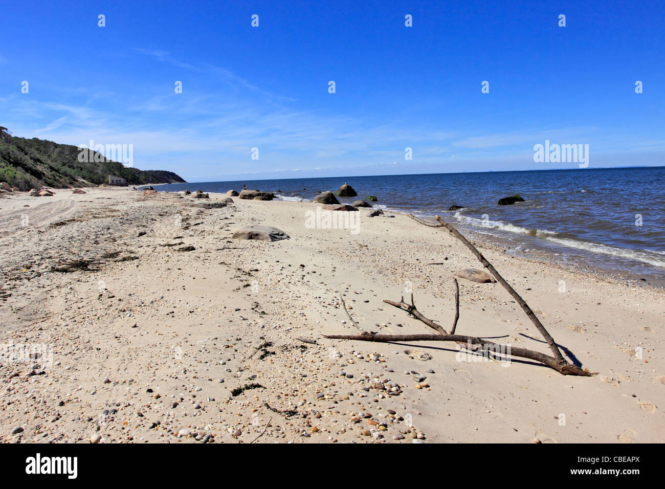 Wildwood State Park on Long Island Sound Wading River NY Stock Photo