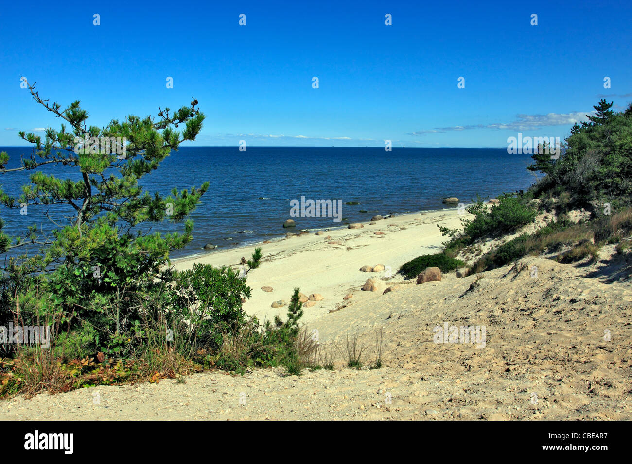 Long Island Sound Wading River NY Stock Photo