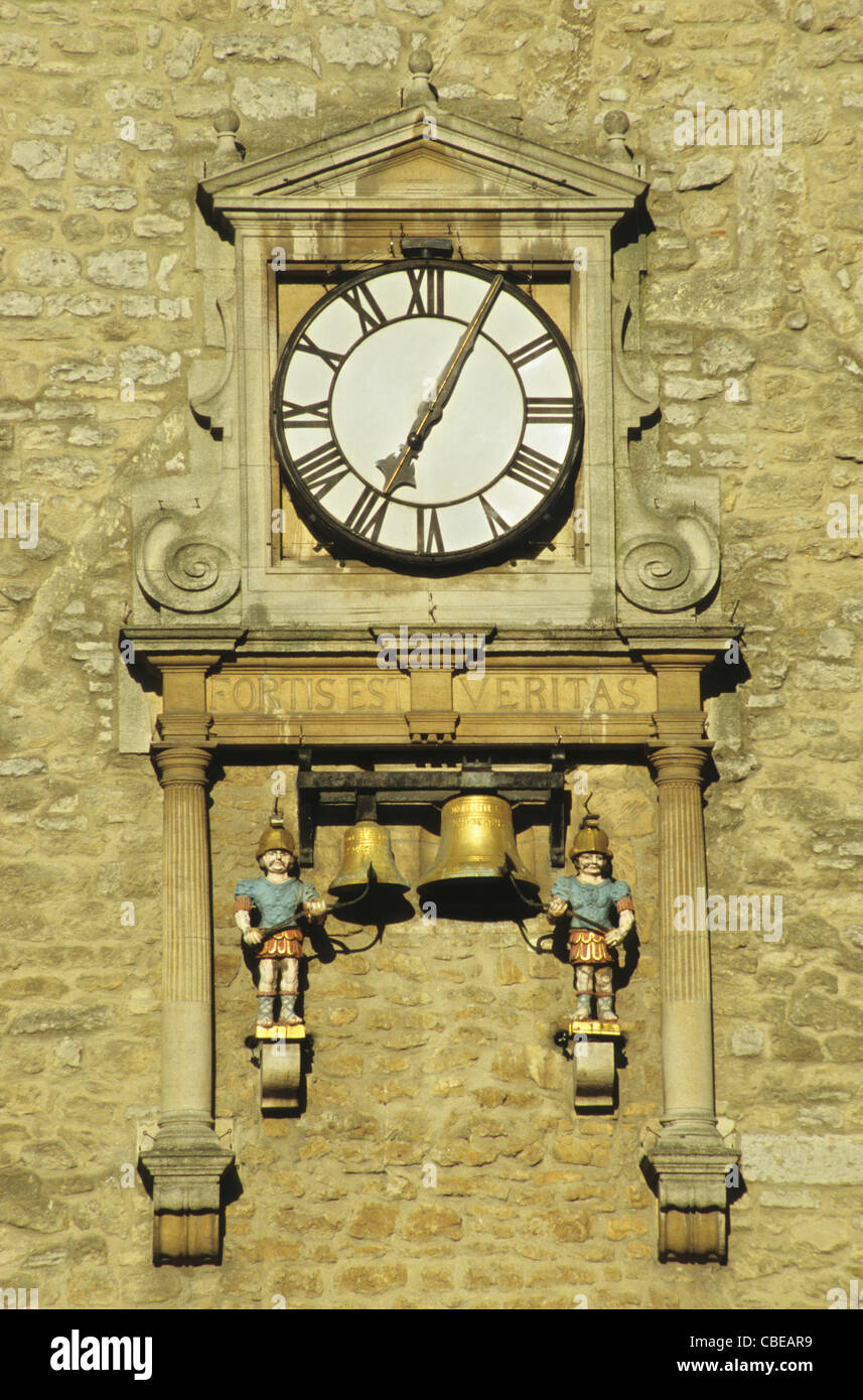 Carfax church tower clock , Oxford, UK Stock Photo