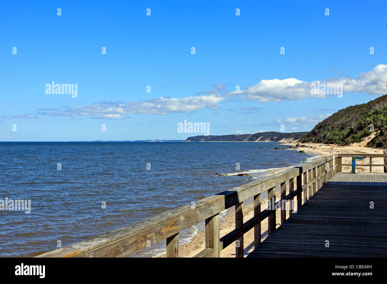 Wildwood State Park on Long Island Sound Wading River NY Stock Photo