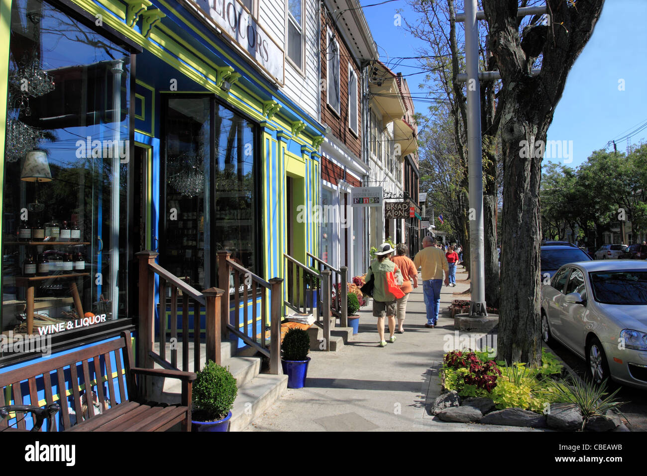 Main Street Rhinebeck NY Stock Photo Alamy