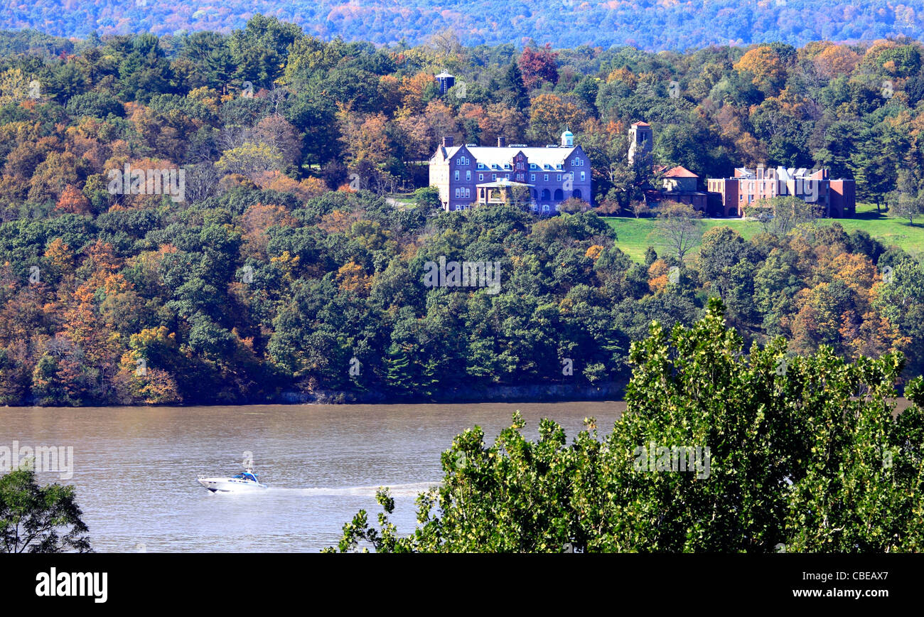 The Holy Cross Monastery on the west bank of the Hudson River West Park