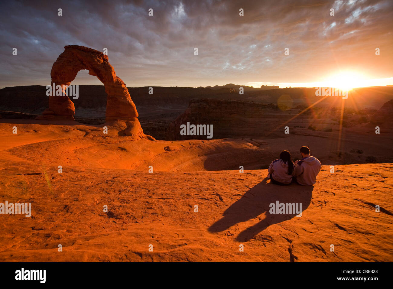 Delicate arch hike hi-res stock photography and images - Alamy