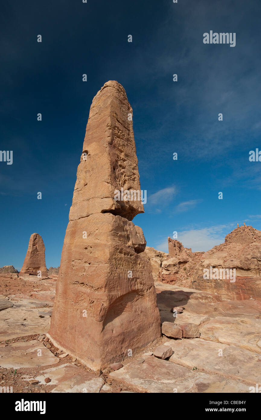 The Place of High Sacrifice, Petra Jordan Stock Photo