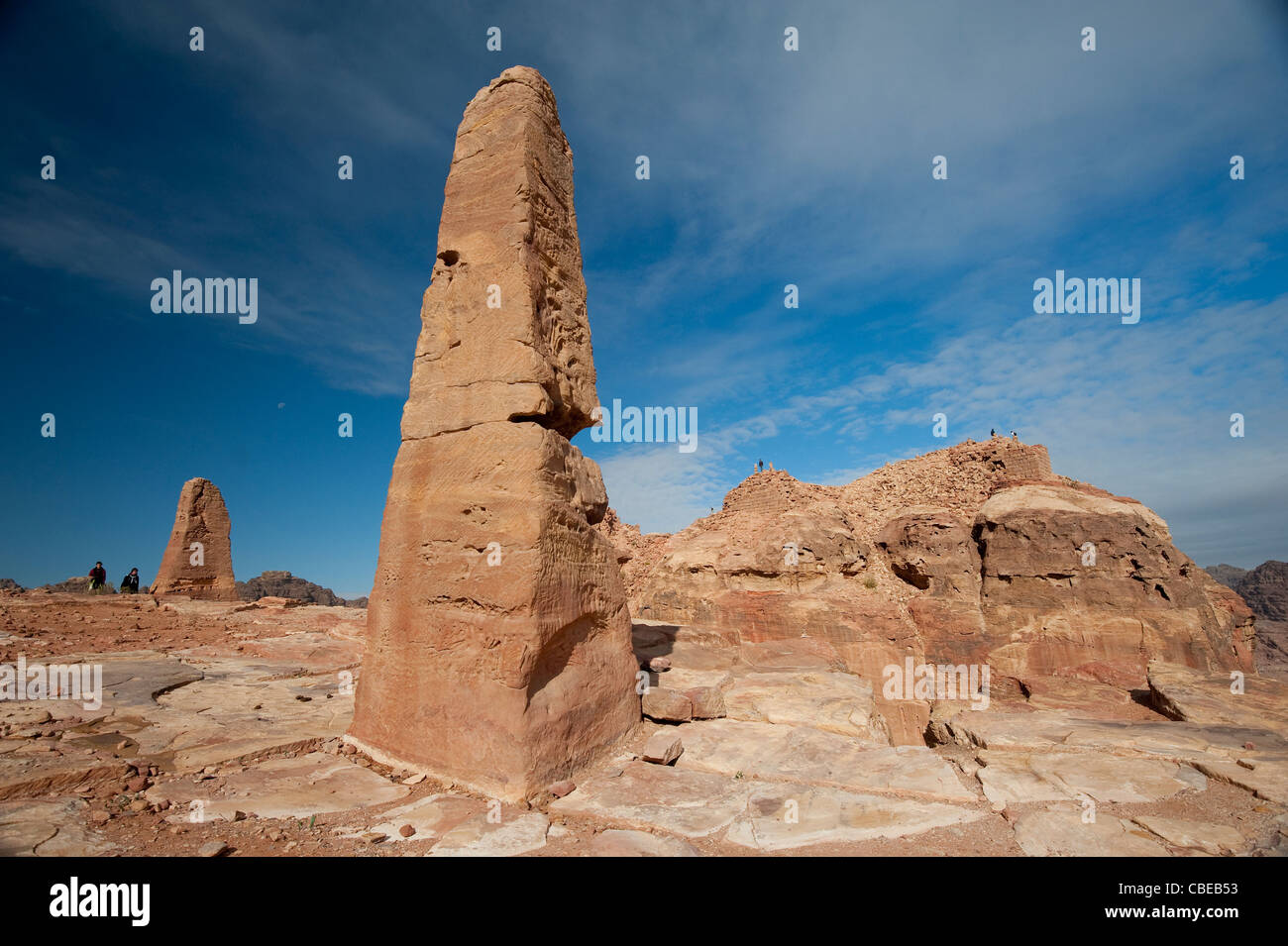 The High Place of Sacrifice, Petra Jordan Stock Photo