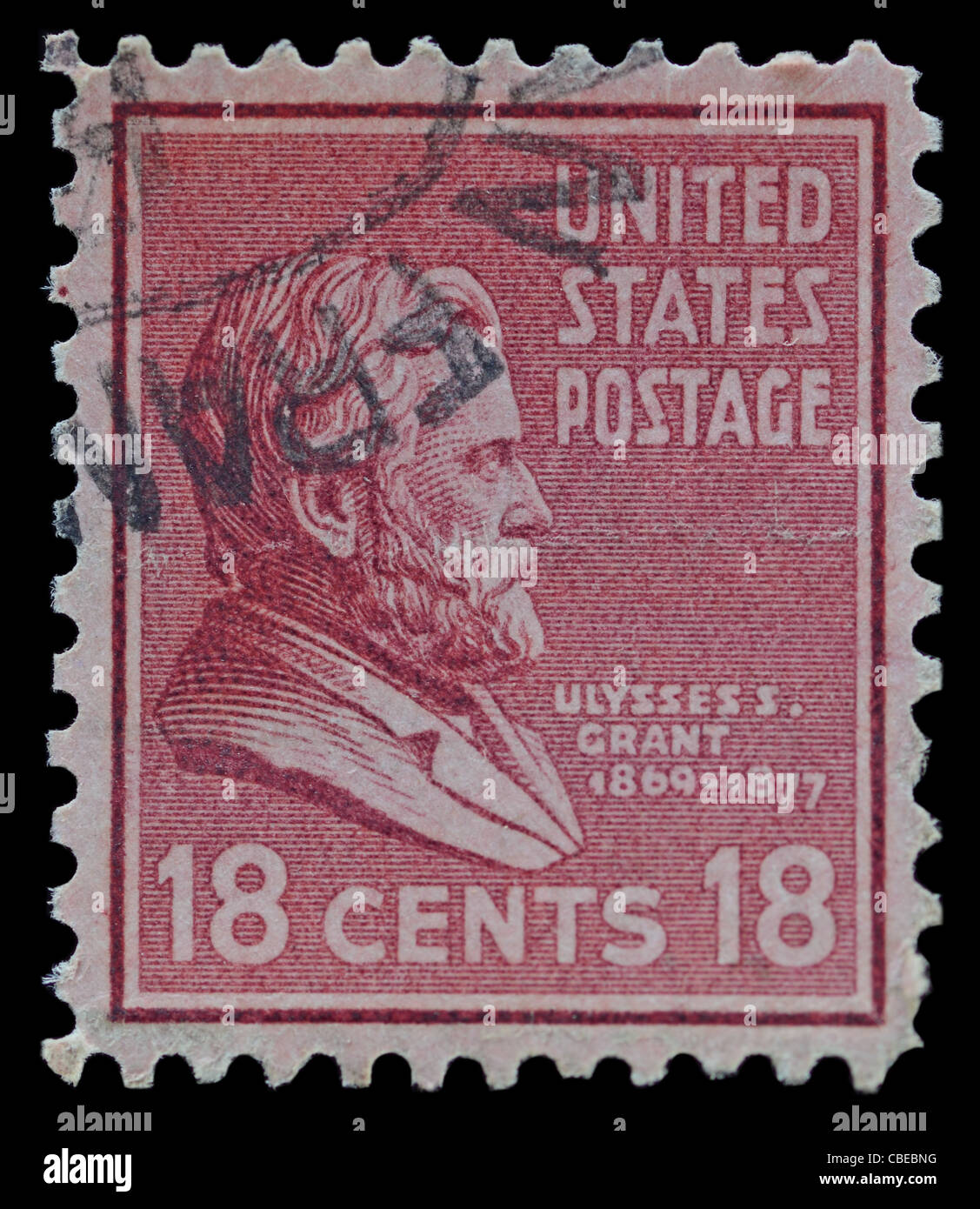 Ulysses S Grant. 18th US President 1869-1877 Stock Photo