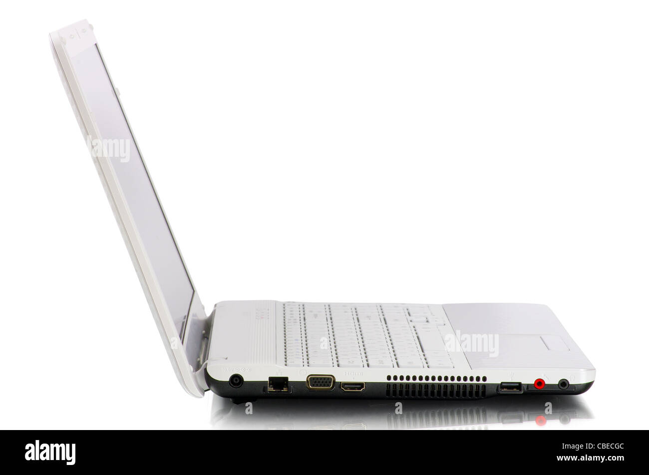laptop isolated on white background Stock Photo - Alamy