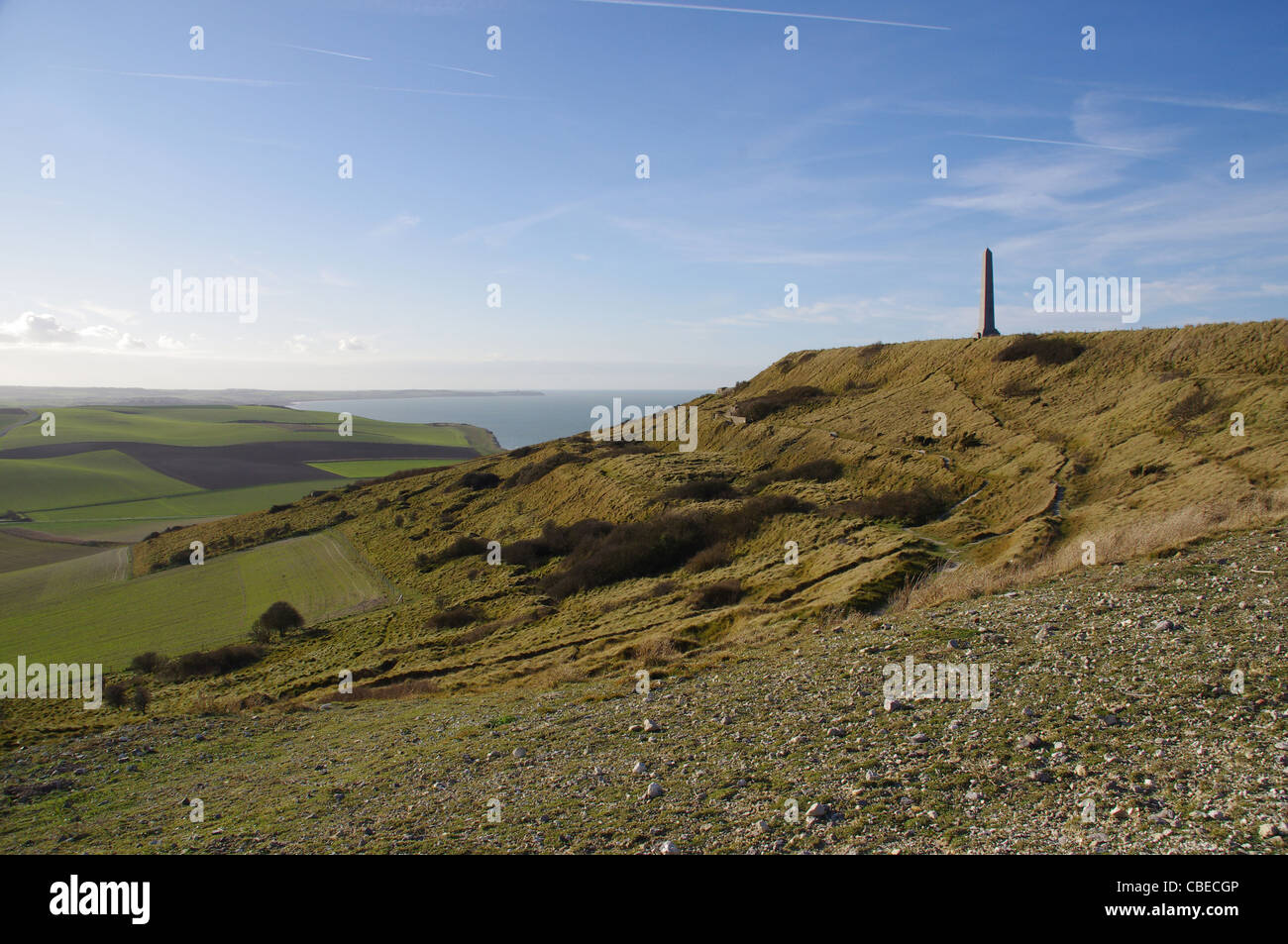 Cap Griz New, Calais, France. War memorial, north sea, landscape, WW2