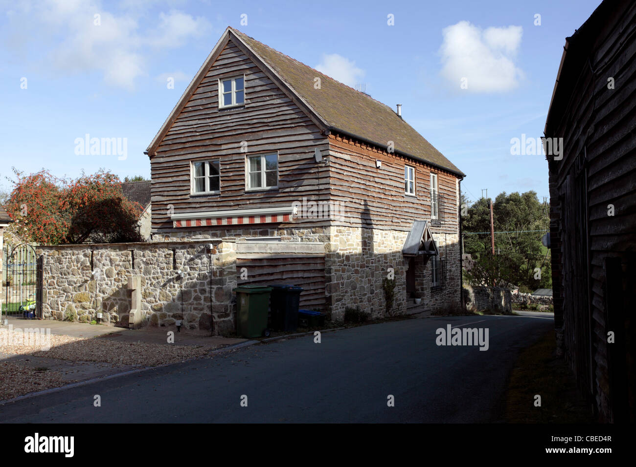 A home in the beautiful village of Cardington in Shropshire. Stock Photo