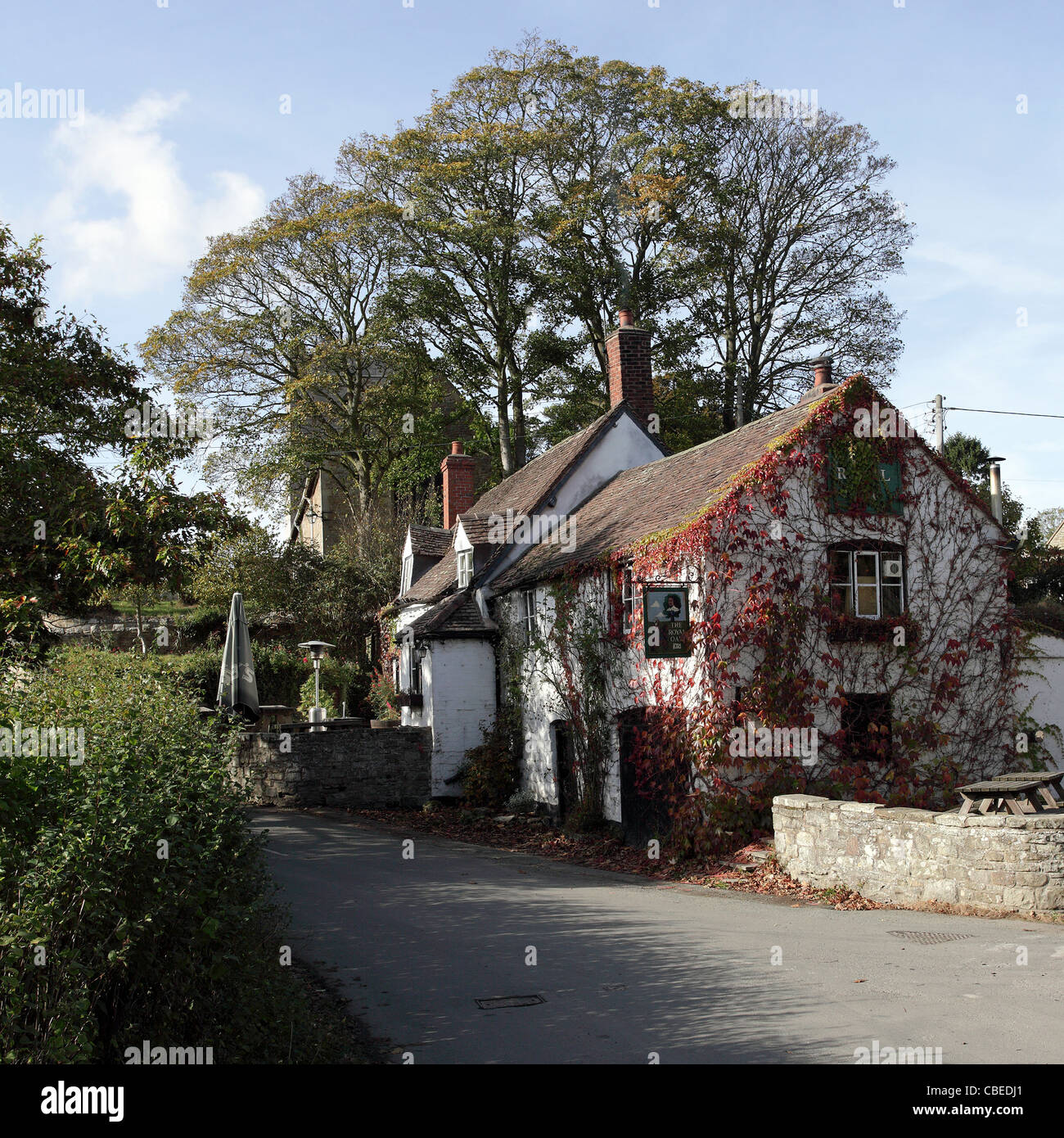 The exterior of The Royal Oak public house in the village of Cardington, Shropshire, England. Stock Photo