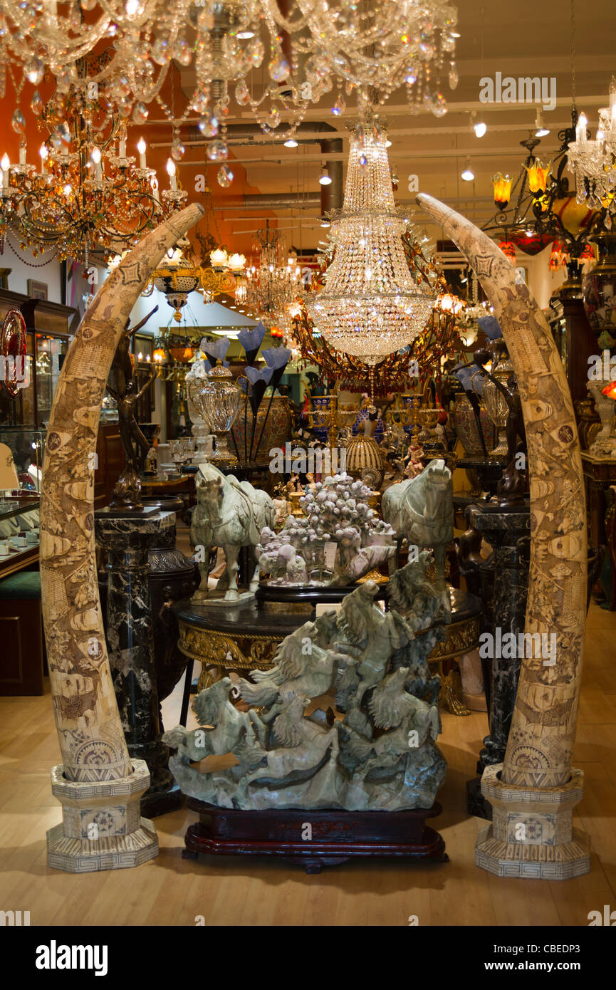 Antique store on Miracle Mile in Coral Gables, Florida Stock Photo Alamy