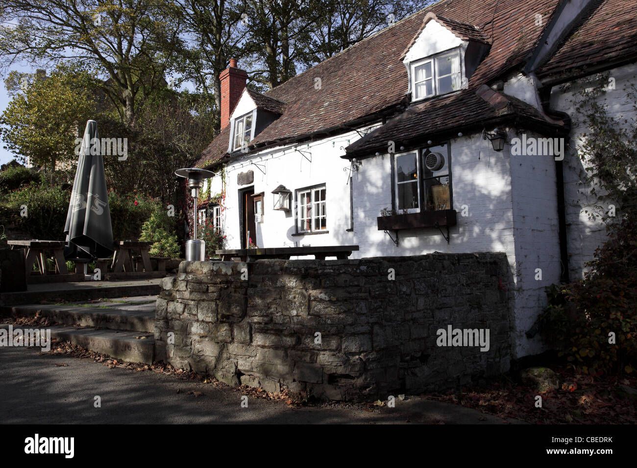 The exterior of The Royal Oak public house in the village of Cardington, Shropshire, England. Stock Photo