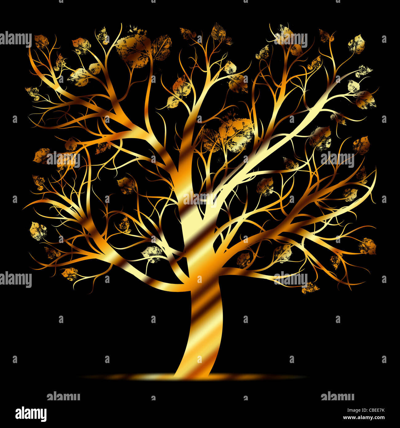 Beautiful art tree isolated on white background Stock Photo - Alamy