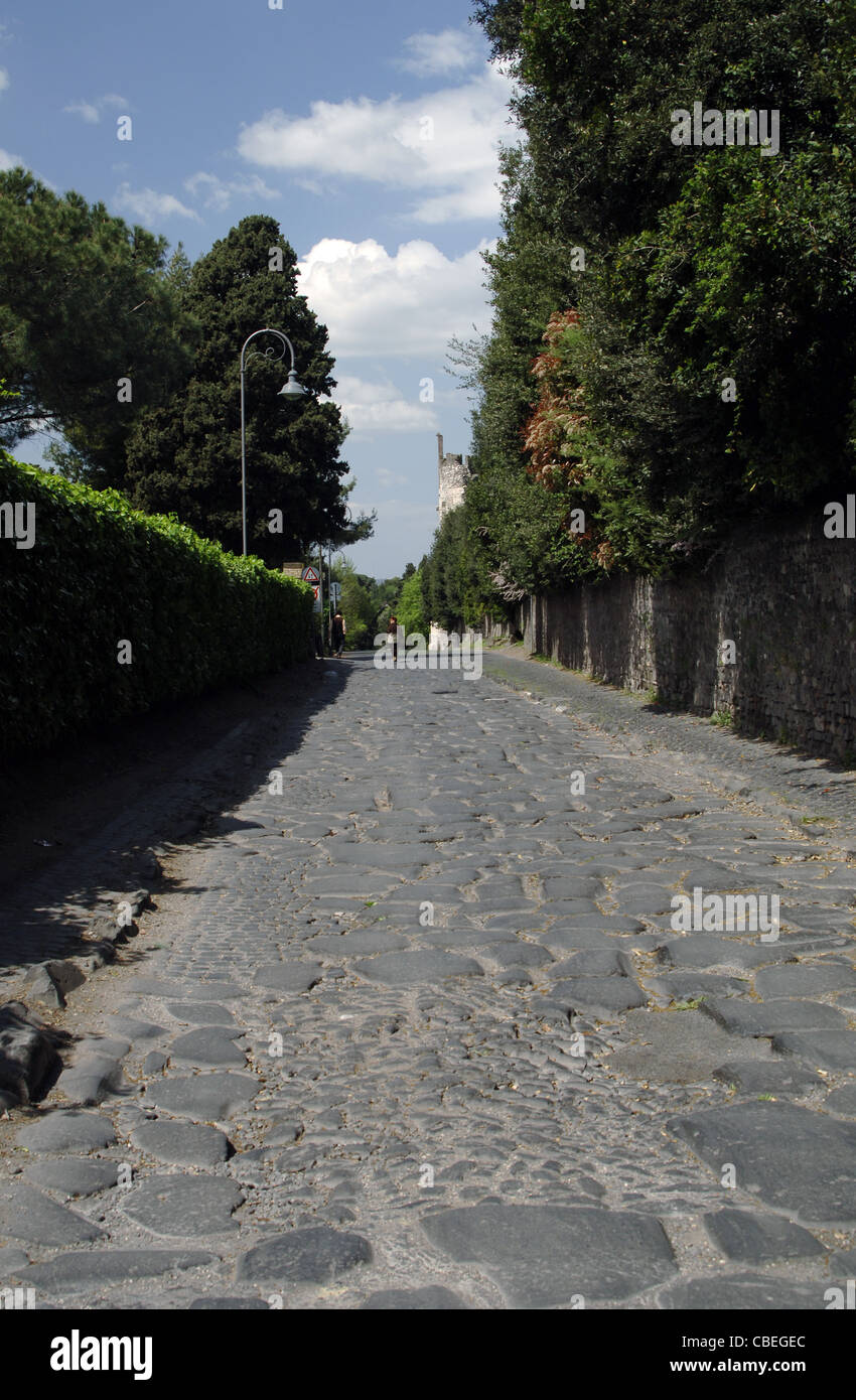 Italy. Rome. Appian Way 312 BC. Stock Photo