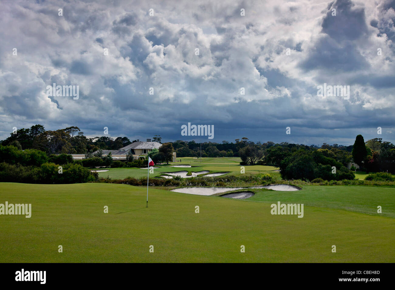 Royal Melbourne Golf Club, Black Rock, Melbourne Australia Stock Photo