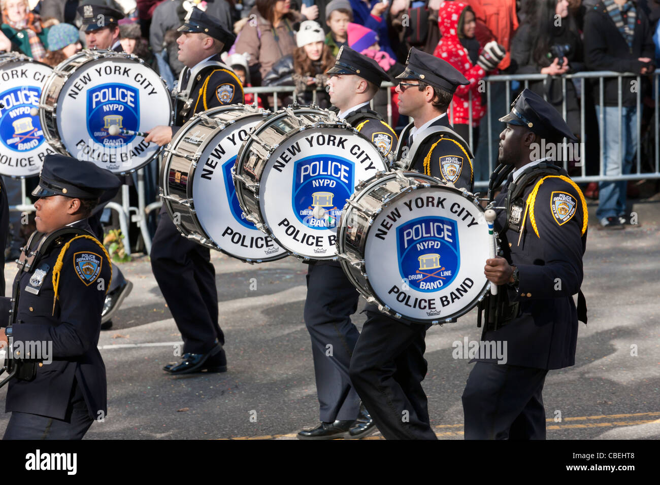 Members of the Macy's Great American Marching band perform during the