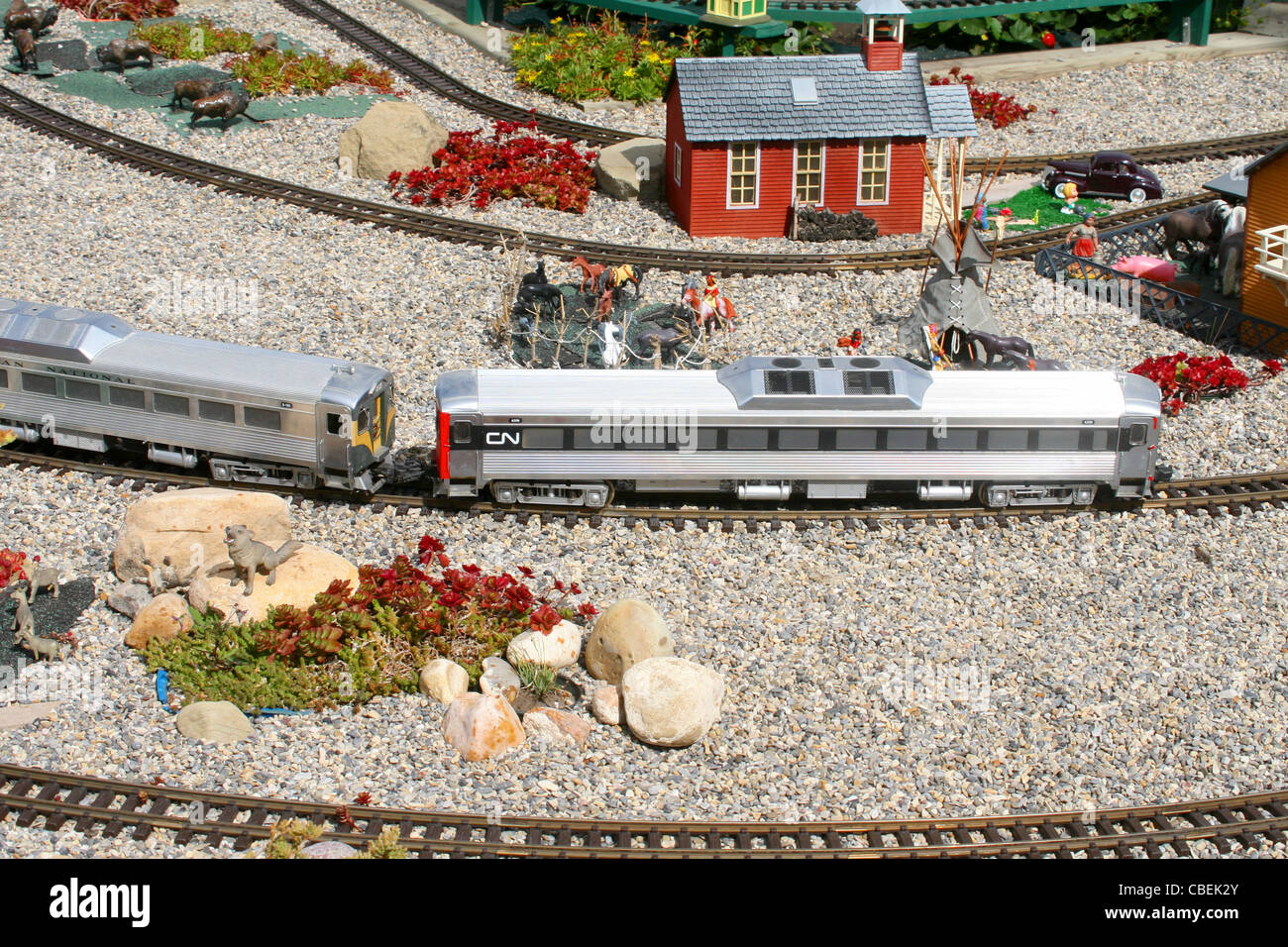 MODEL TRAIN Stock Photo