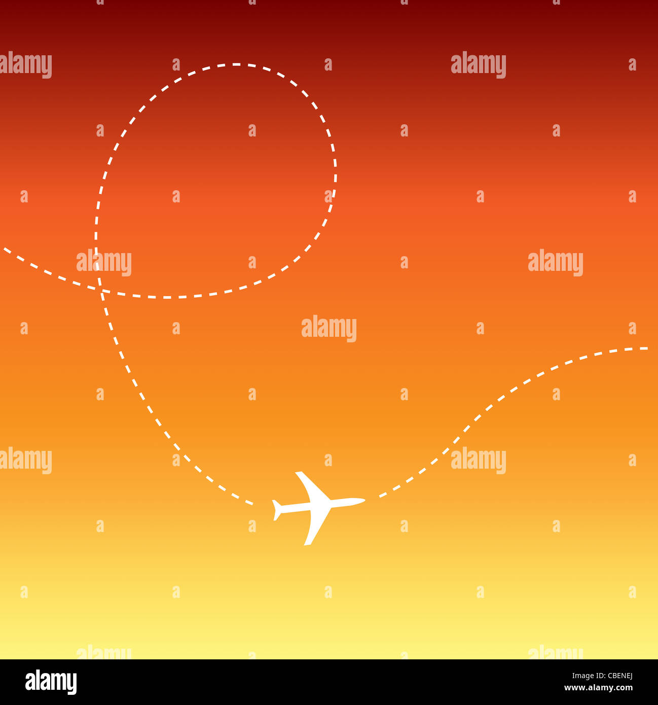 Airplane route hi-res stock photography and images - Alamy