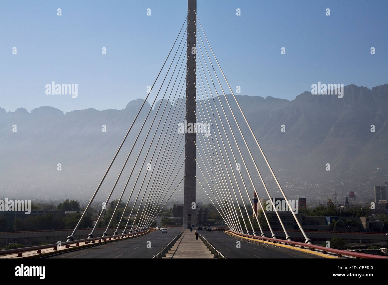 Unidad Bridge Monterrey. Stock Photo