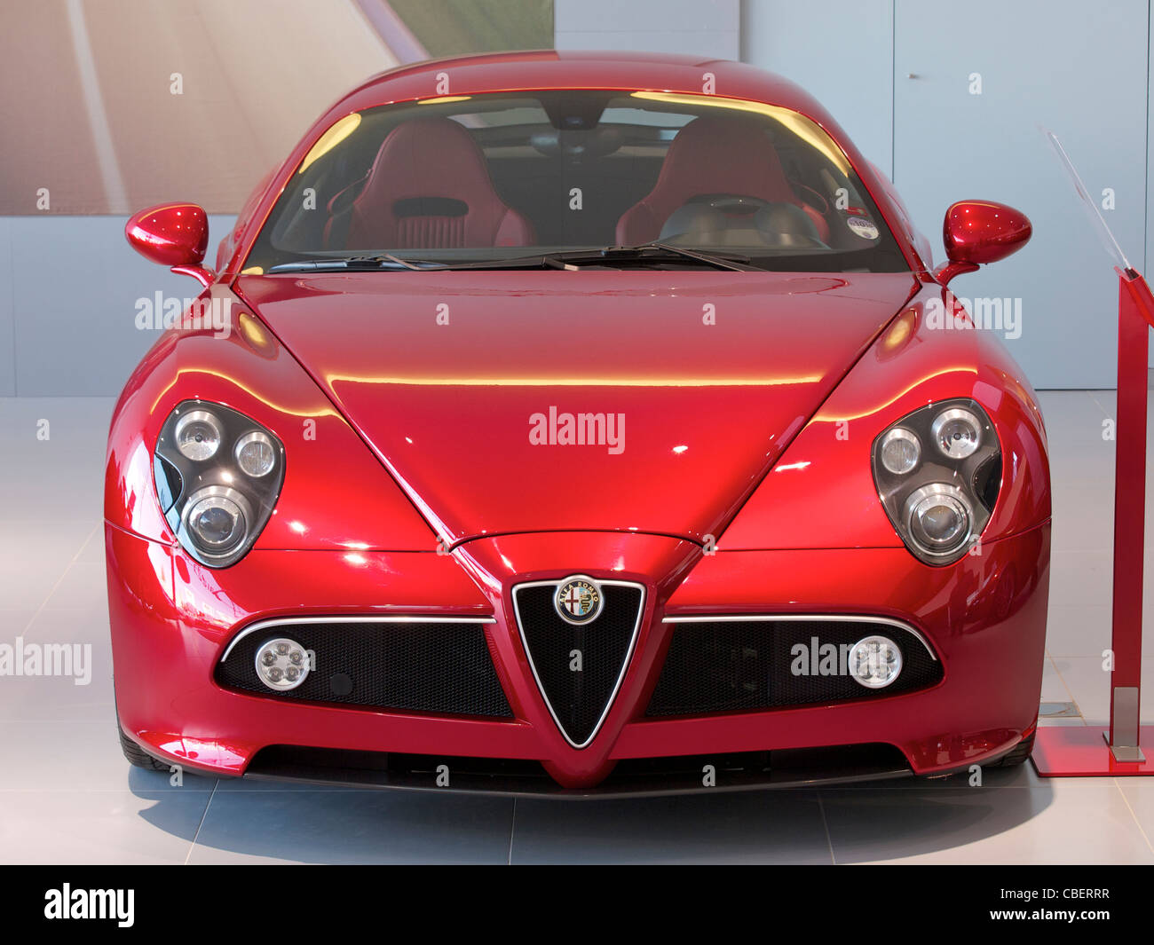 Alfa Romeo 8c Competizione Sportscar Front View Stock Photo Alamy