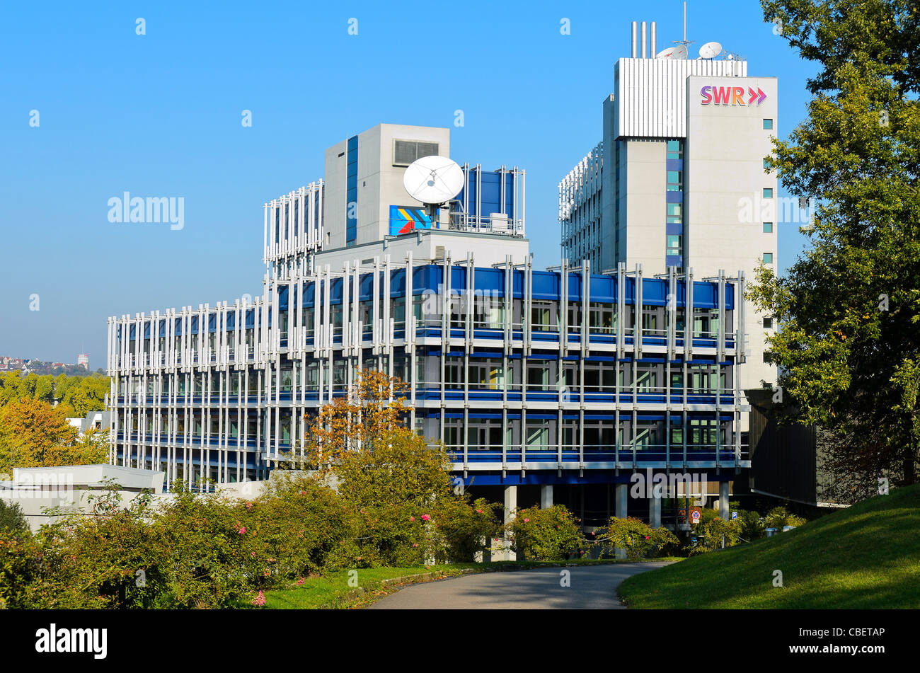 SWR Broadcasting house in Stuttgart, Germany Stock Photo