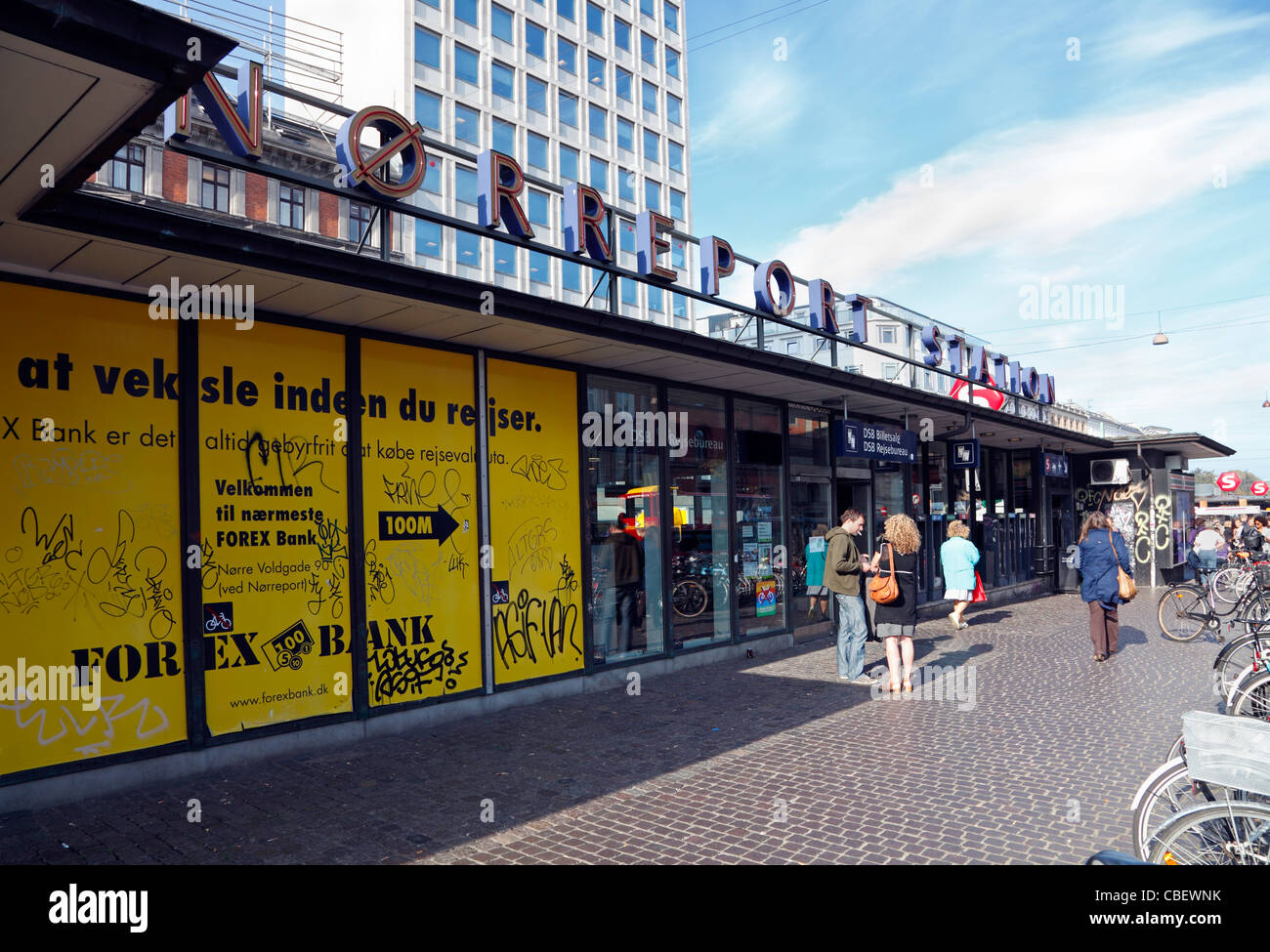 Denmark The Central Railway Station Stock Photos Denmark The - 