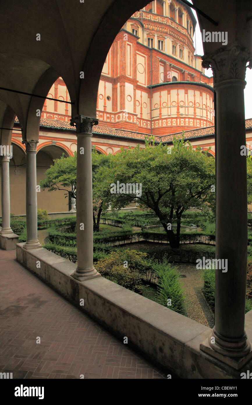 Italy, Lombardy, Milan, Santa Maria delle Grazie church, Stock Photo