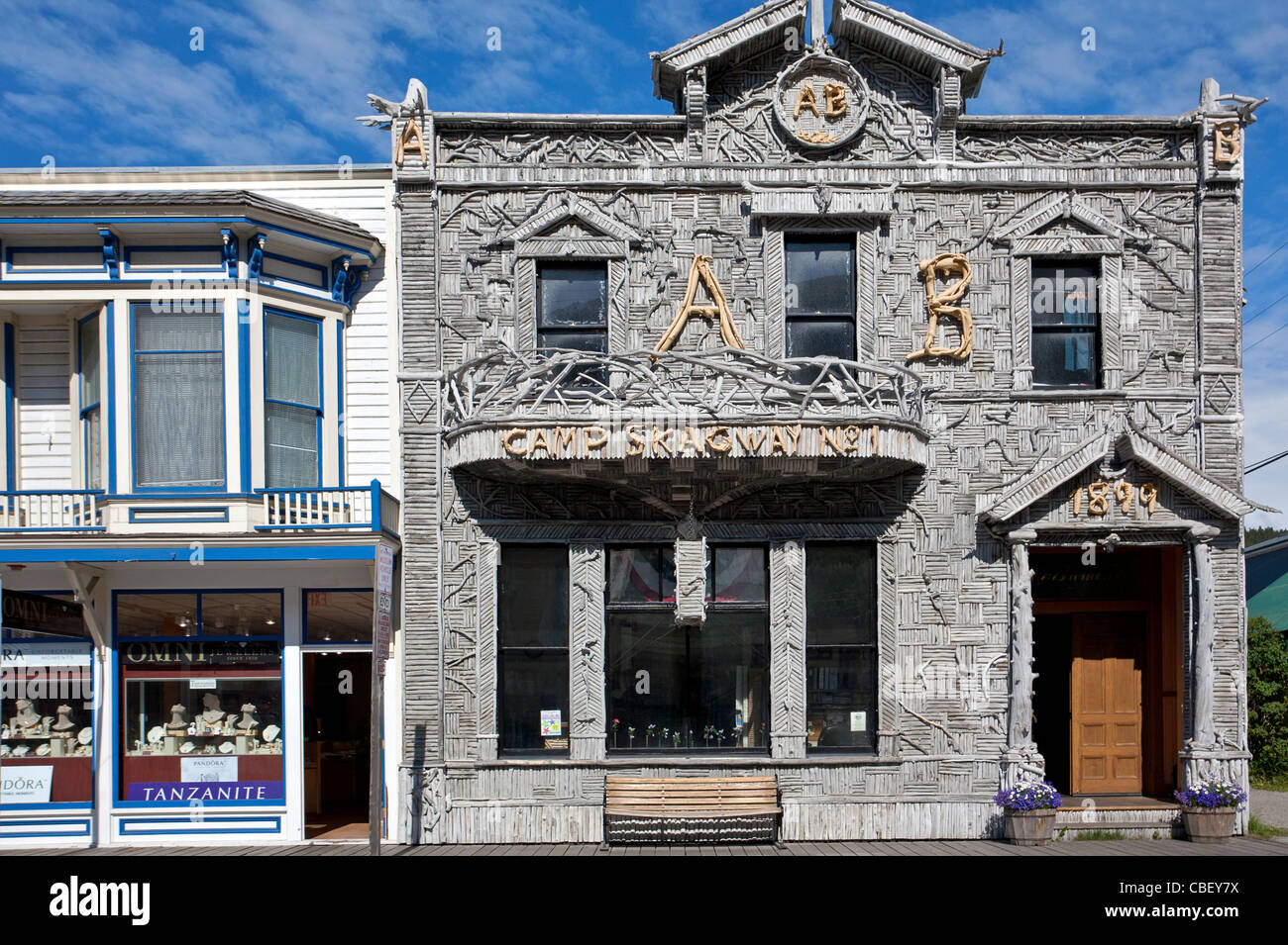 Arctic Brotherhood Hall building. Skagway. Alaska. USA Stock Photo Alamy