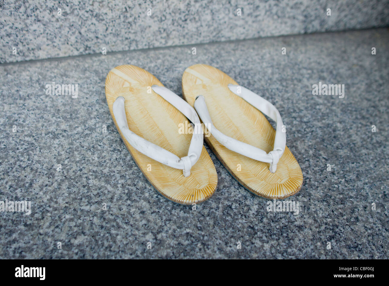 Traditional Japanese sandals in the city of Kyoto, Japan Stock Photo ...