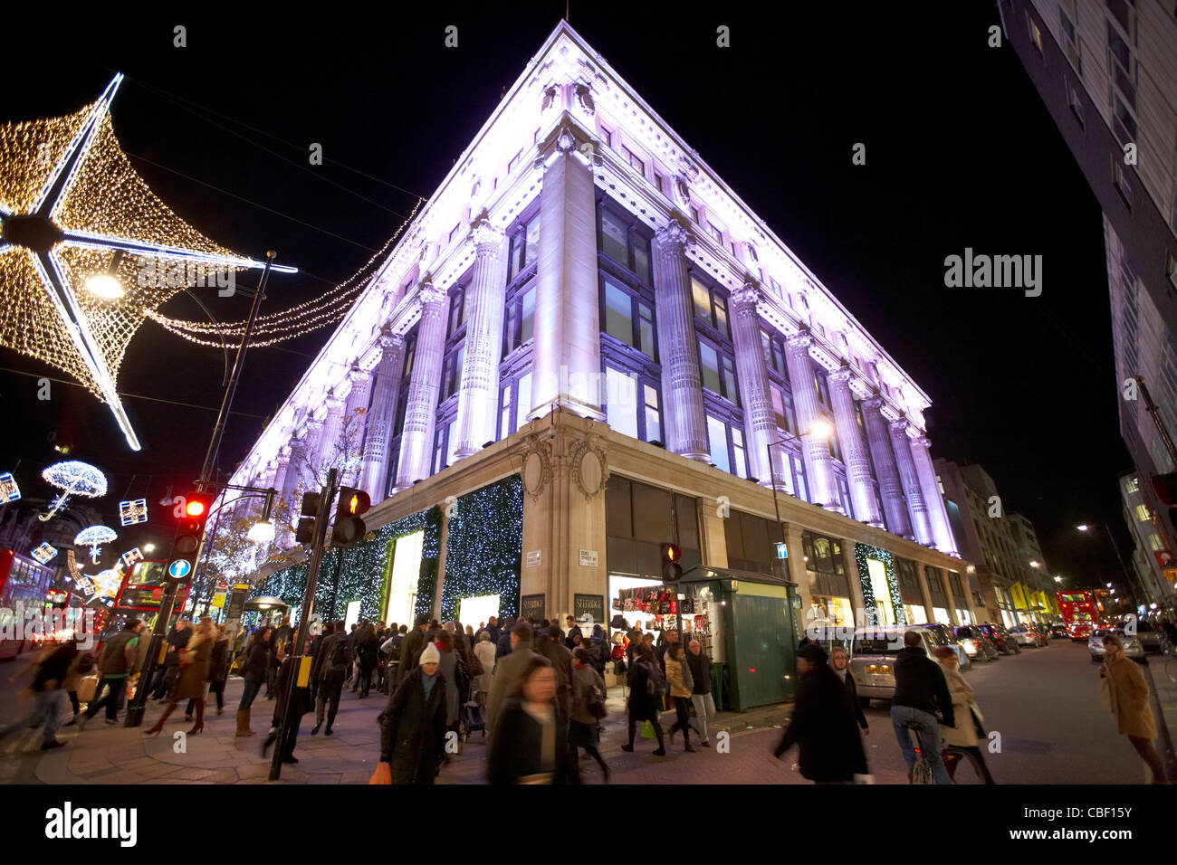 selfridges department store oxford street flagship store during