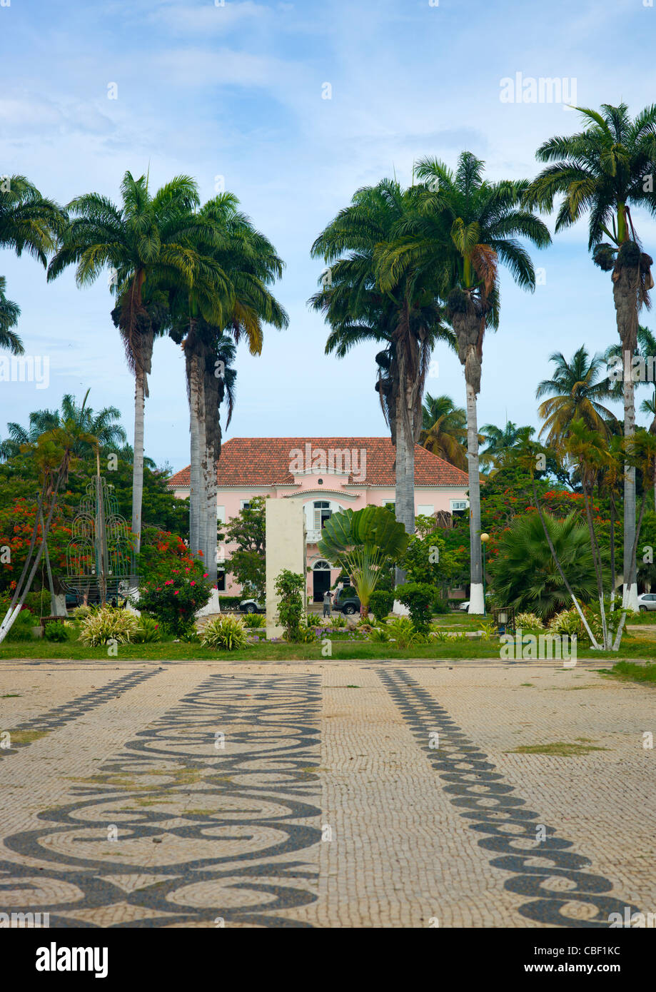 Rich Colonial Houses In Benguela, Angola Stock Photo