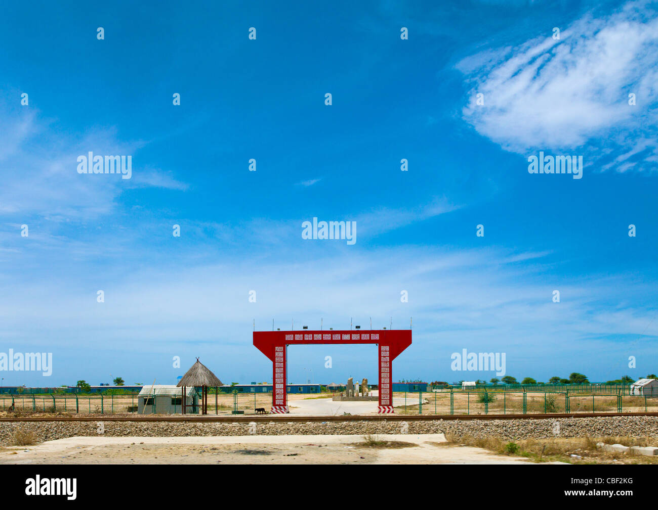 Chinese Arch In Lobito, Angola Stock Photo