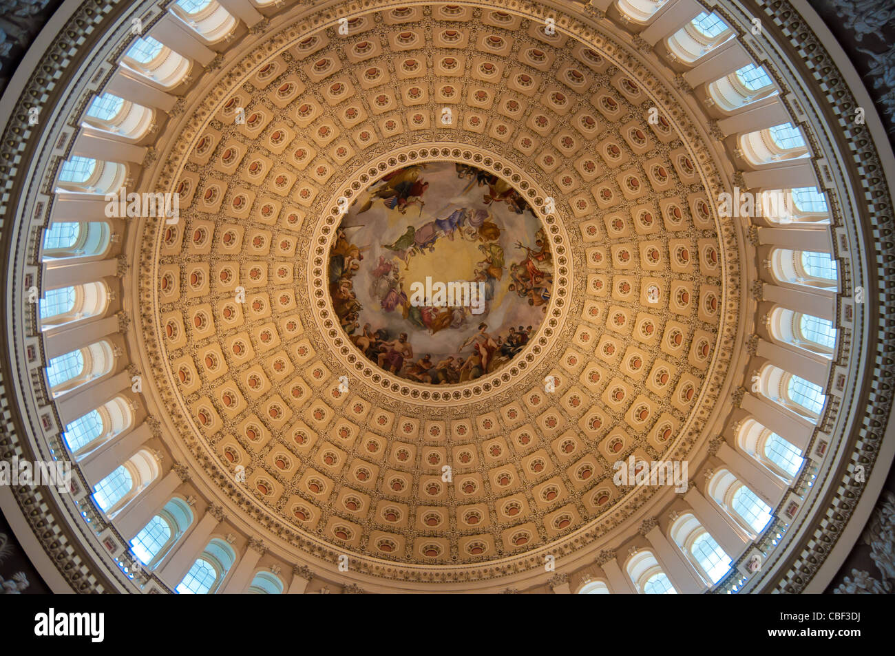 Canopy Fresco Of The Us Capitol Rotunda In Washington Dc