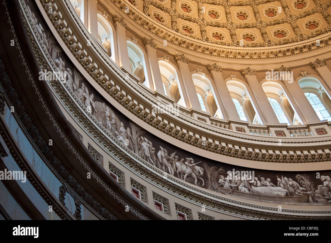 Canopy Fresco Of The Us Capitol Rotunda In Washington Dc