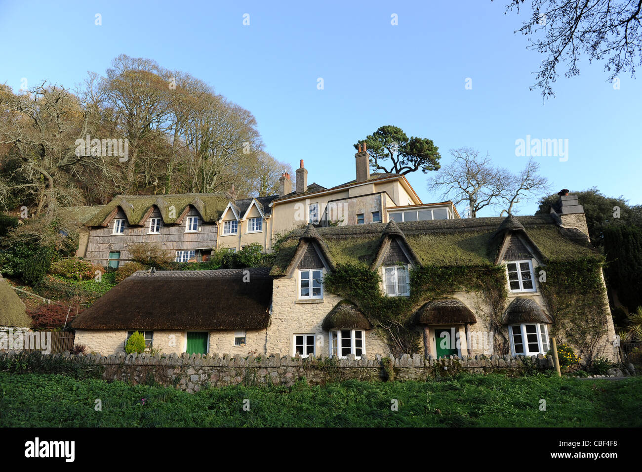 Picturesque Cottages Near Blackpool Sands South Devon England Uk