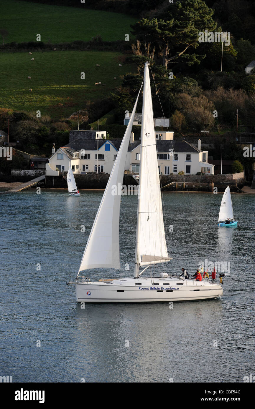 The Round Britain Experience yacht sailing in to in South