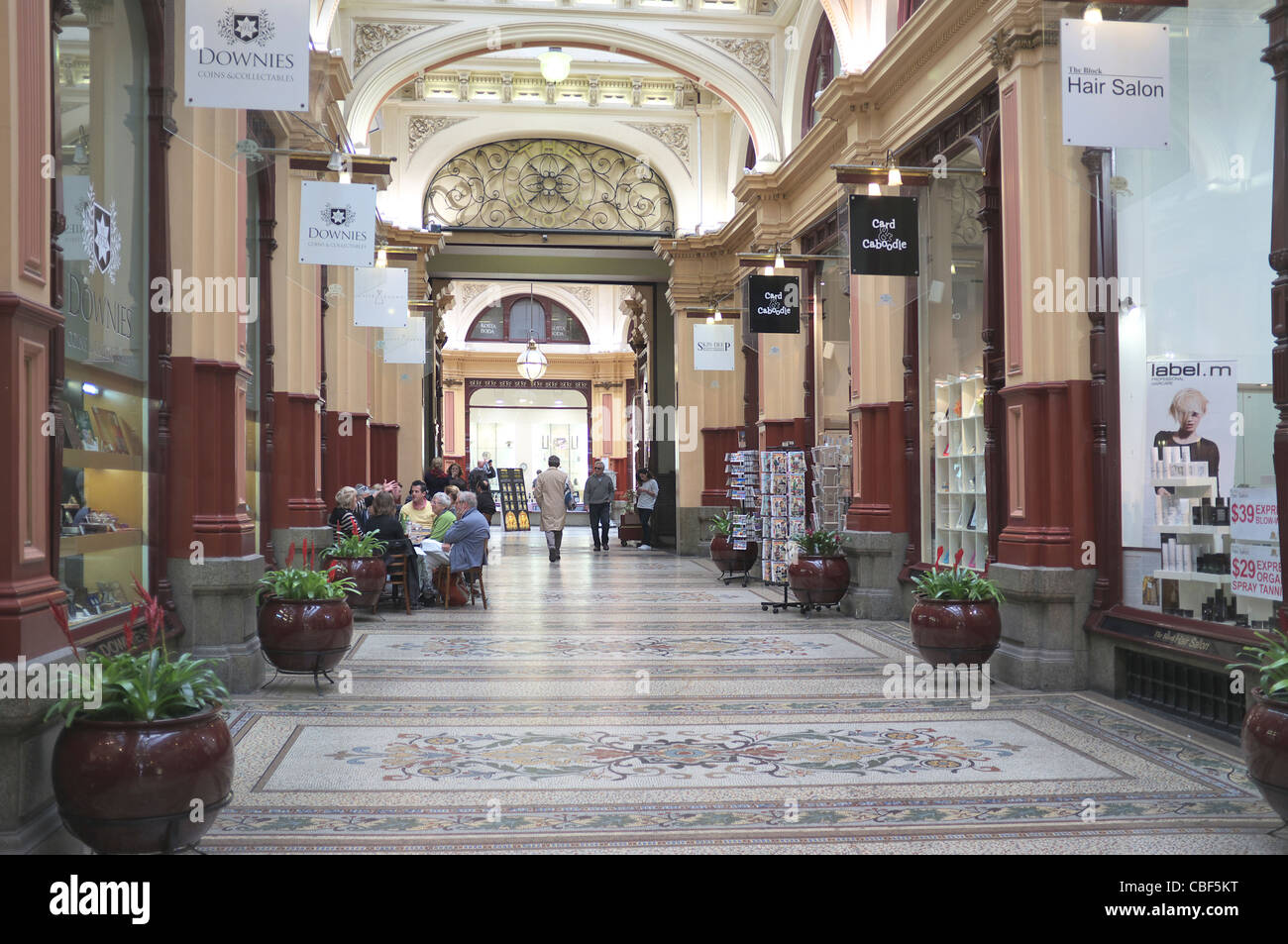 The Block Arcade, Collins Street, Melbourne, Victoria, Australia Stock