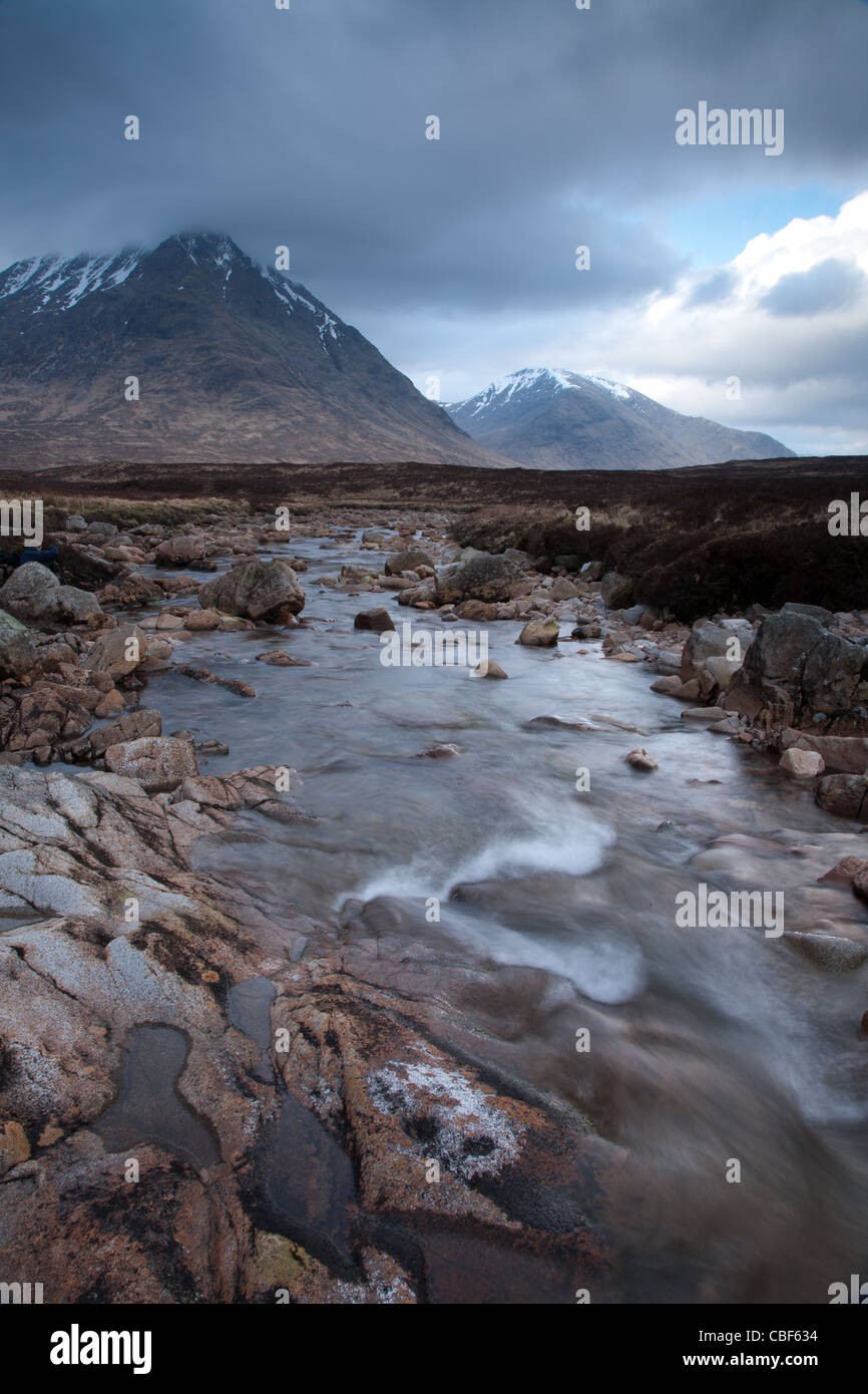 River Coupall, Glencoe, Scottish Highlands Stock Photo
